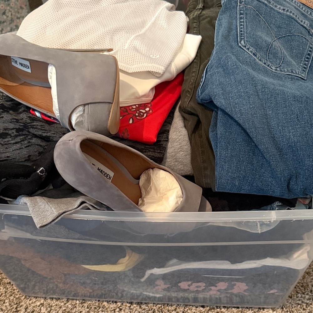 Women’s and Men’s clothes and shoes